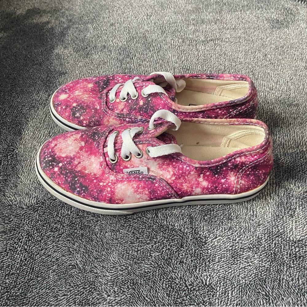 Vans Authentic Galaxy Cosmic Pink Nebula Low Top Sneakers Youth Size 1.0 - Picture 3 of 7